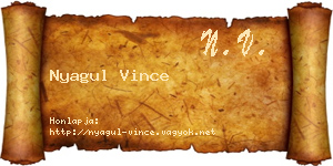 Nyagul Vince névjegykártya